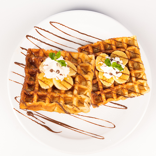 WAFFLE NUTELLA & BANANA DOBLE